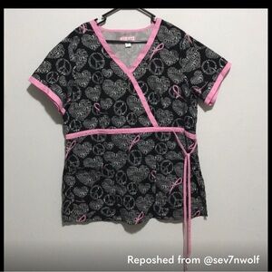 SCRUB TOPS breast cancer
